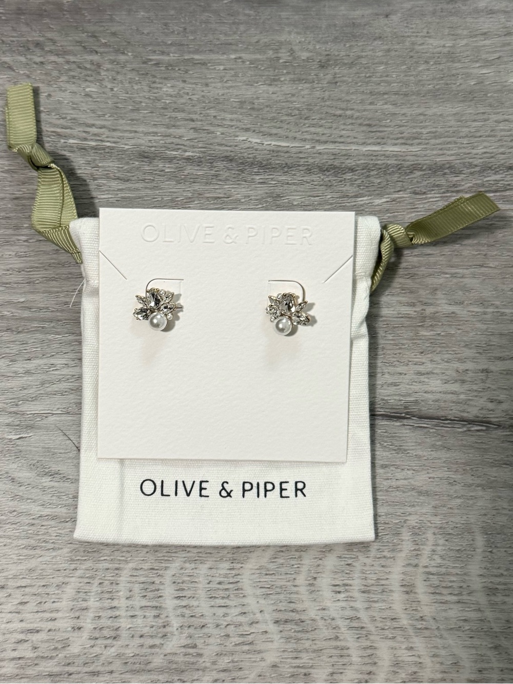 Olive & Piper Mini Bordeaux Gold Studs